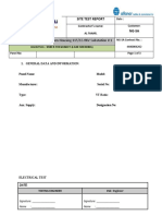 Site Test Report: Contractor's Name