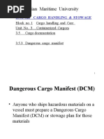 3 Dangerous Cargo Manifest