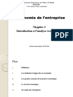 Chapitre 1 - Economie de L'entreprise