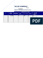 Ferreteria "Registro de Compras": Periodo RUC Apelldos Y Nombres R.Denominacion Razon Social