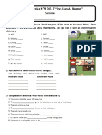 Assignment 3 - Parts of A House and Present Tenses 2