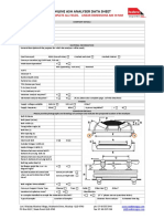 Online Ash Analyser Data Sheet: Please Complete All Fields. Linear Dimensions Are in MM