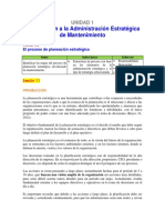 1.3 El Proceso de Planeación Estratégica