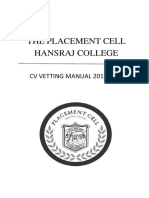 Hansraj CV Vetting Manual 2019 20 PDF