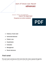 Advances: Management of Fistula in Ano - Recent