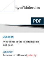 Polarity of Molecules