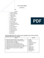 Civics Form Three Section A Define The Following Concepts