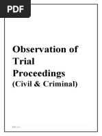 Observation of Criminal and Civil Cases