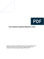 Zinc Cadmium Sulphide Dispersion Trials