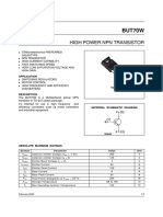 BUT70W: High Power NPN Transistor