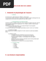 Physiopathologie Des Escarres