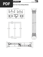 1.5mm Thick, 18mm Two Track Sliding Window: Extruded Profiles