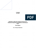 TWI-2008-Reliability of Manually Applied Phased Array Ultrasonic Inspection For Detection and Sizing of Flaws PDF