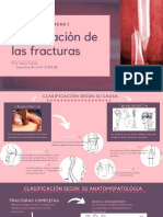 Clasificación de las fractura