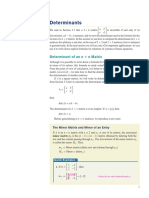 Determinants: Determinant of An N