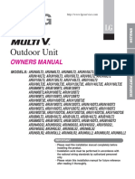 Outdoor Unit: Owners Manual