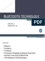 Bluetooth Technology: Group 4 (Mms Div. B)