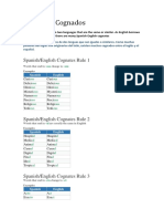 Cognados de Español-Inglés