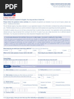 Application Form VAF1B - Family Visitor Form