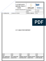 Site Acceptance Test Report For LV Cable