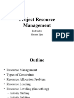 Project Resource Management: Instructor Hamza Ejaz