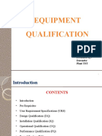 Equipment Qualification: Presented By: Davender Plant TST