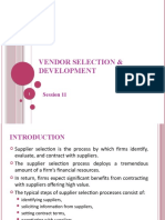 Session 9 Vendor Selection & Devepment