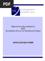 ASIC Application Form