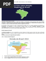 Exercícios Sobre Divisão Regional Do Brasil