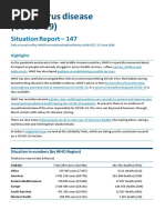 WHO COVID-19 Situation Report - June 15, 2020