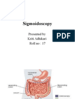 Sigmoidoscopy: Presented by Kriti Adhikari Roll No: 17