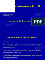 Negotiable Instruments