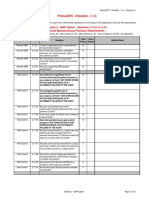 Primusgfs - Checklist - V 1.6: Module 2 - GMP Option (Sections 2.16 To To 2.31)