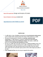 Design and Analysis of Corbels: Superintend by D.MUNTHER AL-RAWI