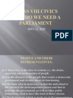 Viii Why Do We Need A Parliament