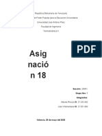 Asignación 18, 29 de Mayo