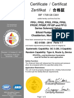 SIL Certificate Solenoid Valve FP Series