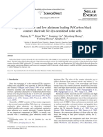 High-Performance and Low Platinum Loading Pt/Carbon Black Counter Electrode For Dye-Sensitized Solar Cells