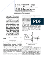 Capacitor-Less Low Dropout Voltage Regulator With Improved Transient Response in 65nm CMOS Technology Process