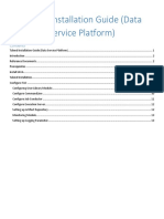 Talend Installation Guide (Data Service Platform)