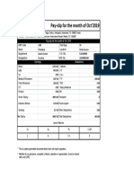 Pay-Slip For The Month of Oct' 2019