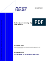 Malaysian Standard: Coated Glass in Building - Specification (First Revision)