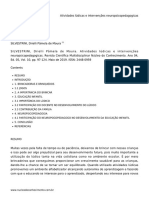 Atividades Lúdicas e Intervenções Neuropsicopedagogicas