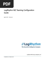 Logrhythm Nic Teaming Configuration Guide: April 6, 2017 - Revision A