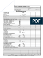 Process Data Sheet For Fired Heater