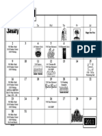 January Calendar 2011