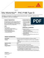 Sika Waterbar® - PVC-P NB Type D: Product Data Sheet