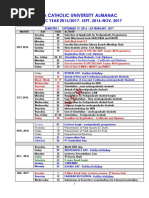 Ruaha Catholic University Almanac: ACADEMIC YEAR 2016/2017-SEPT, 2016-NOV, 2017