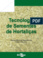 Tecnologia de Produção de Sementes de Hortaliças