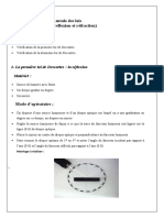 Vérification Expérimentale Des Lois de Snell Descartes (Réflexion Et Réfraction)